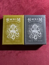 HMNIM Gold + Gray playing cards by Dan and Dave
