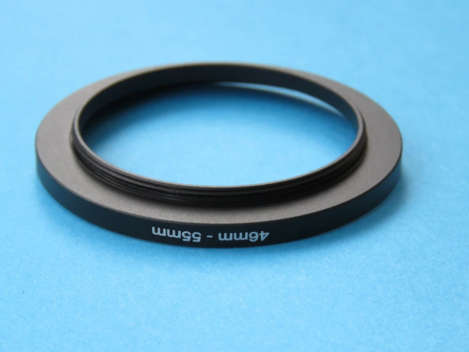 46mm to 55mm Step Up Step-Up Ring Camera Lens Filter Adapter Ring 46mm-55mm - Image 2 of 2