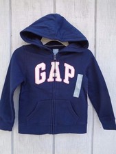 NEW Baby Gap Hoodie Size 5 Years 5T Hooded Jacket Coat Logo Girls