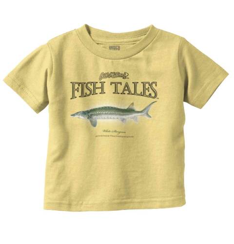 Gill McFinns White Sturgeon Sport Fishing Toddler Boy Girl Youth T Shirt Tee - Picture 4 of 4