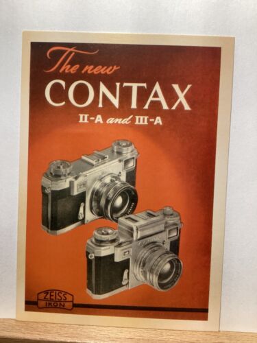 Contax Reproduction Postcard: 4”x 5 1/2 - 第 1/2 張圖片