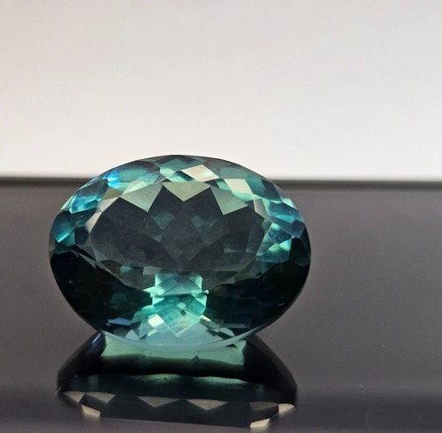 Tourmaline Teal Blue Oval Cut 20-21 Ct Natural EGL Certified Loose Gemstone - Picture 7 of 8