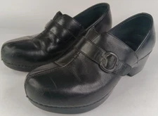 Dansko Black Leather Tamara Comfort Slip On Clogs Shoes 4800020200 EUR 40 US 9.5