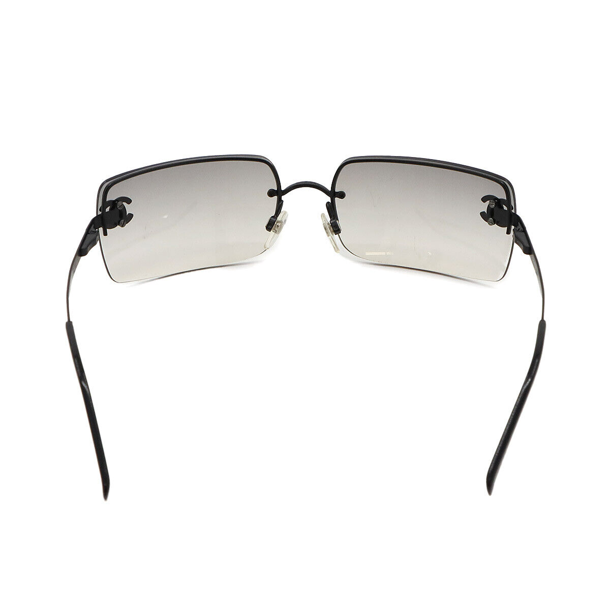 CHANEL Sunglasses CC Gray Gradation Black Rhinestones 4104-B CHANEL Sunglasses CC Gray Gradation Black Rhinestones 4104-B