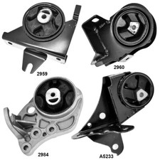 Montaje y transmisión del motor del motor. Juego de 4 soportes para Dodge Caravan 96-00 V6 3,3 L