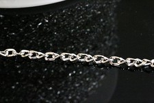 75ft Silver 3.3x2.1mm twist Cable Chain links-unsoldered 1 day Shipping