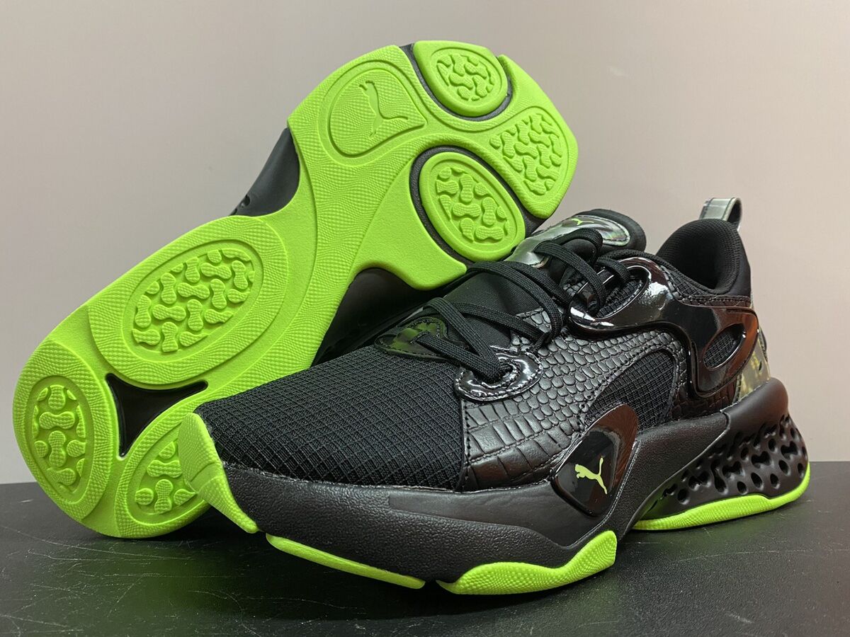 PUMA XETIC HALFLIFE THE MATRIX BLACK NEON GREEN 377344-01 PUMA XETIC HALFLIFE THE MATRIX BLACK NEON GREEN 377344-01