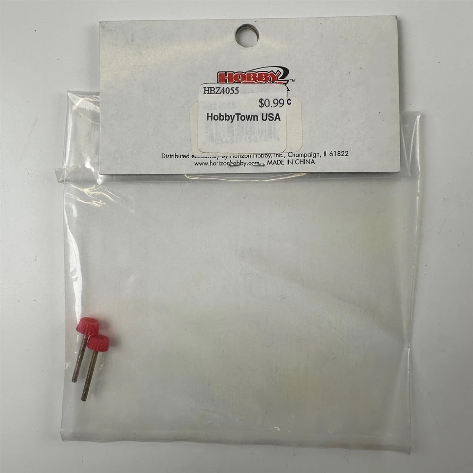HobbyZone HBZ4055 FTB Red Tail Screws (2) NEW - Image 2 of 2