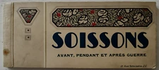 Soissons France Before During & After the War 1920 WWI 15 Detachable Views