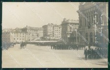 Genova città I Reggimento Artiglieria Costa Militari Foto cartolina QT7661