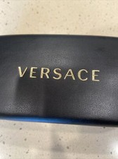 VERSACE HARD CASE EYE GLASS HOLDER BLACK