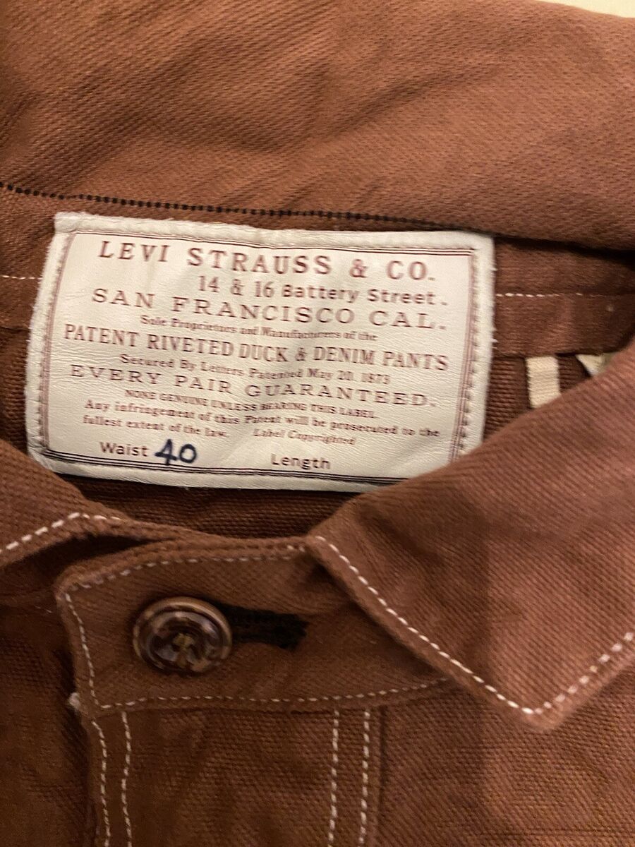 LEVI'S VINTAGE CLOTHING1870s DUCK CLOSED-FRONT JUMPER Size LEVI'S VINTAGE CLOTHING1870s DUCK CLOSED-FRONT JUMPER Size