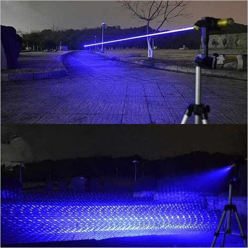 H8 Adjustable Focus 450nm Blue Laser Pointer 520nm Visible Green Laser Torch Pen - Picture 13 of 24
