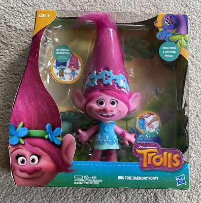 Trolls Doll Hug Time Harmony Poppy Sings & Talks NIB