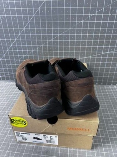 Merrell Men's Moab Adventure Moc Slip-On Shoes Dark Earth Size 9M Leather NEW - Picture 4 of 8