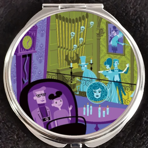 Espejo doble compacto maquillaje Shag Ballroom Leota Haunted Mansion Ghost Disney - Imagen 1 de 2