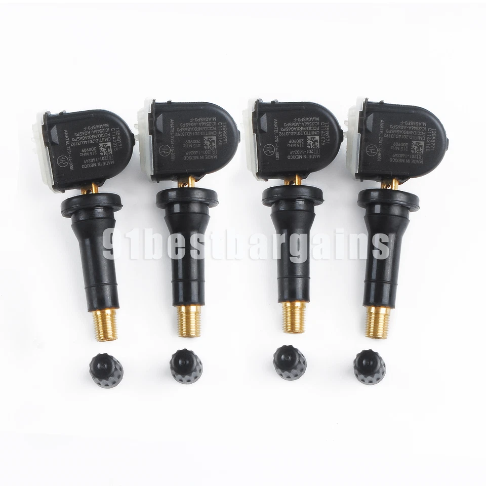 4PCS TPMS 13598772 Fit for GM Chevy GMC Buick Tire Pressure Monitoring Sensors Foto 4 de 4