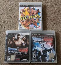 WWE Video Game Lot / Bundle of 3 - Playstation 3 (All Stars, Smackdown Vs. Raw)