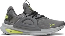PUMA SOFTRIDE ENZO EVO RETROFUTURE SIZE 9 MEN RUNNING SHOE 379550 02 GRAY/LIME 