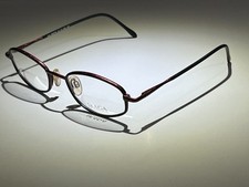 Skaga Of Sweden Eyeglass Frames 593 Britta 853 Oval Lens Purple Red Black NOS