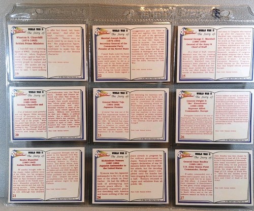 1992 WWII Pacific Trading Cards ~ Complete 110 Card Set & More ~ VG - Set-1 - Picture 7 of 24