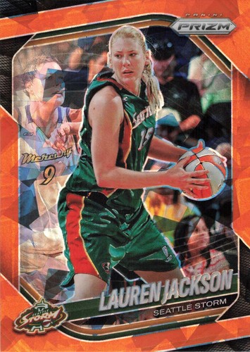 2025 Panini Prizm WNBA - Lauren Jackson Orange Cracked Ice