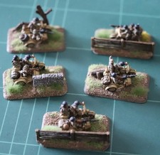 Flames of War WWII German BMW R75 Motorcycle & Sidecar x 5 (HUW033)