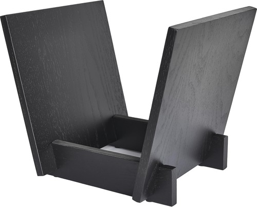 Black Vinyl Record Storage Holder Rack Album Display Stand Solid Wood Oak Wooden - Picture 6 of 9