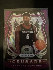 2020-21 Panini Prizm Draft Picks - Crusade Anthony Edwards #81 Purple Wave (RC)