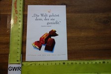 Alter Aufkleber Süsswaren Storck Schokolade MERCI PUR