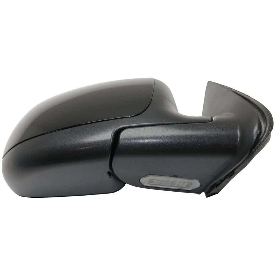 Side View Mirrors Power Heated Smooth Black with Puddle Pair For 00-02 Chevy GMC - Image 3 of 4