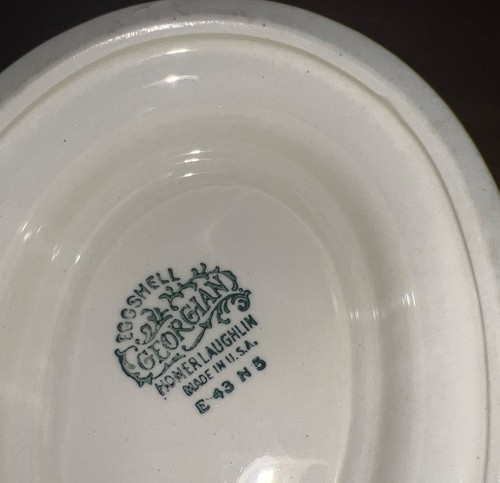 Vintage Homer Laughlin Georgian Eggshell Countess Platters Serving Dish Lid - Picture 4 of 8