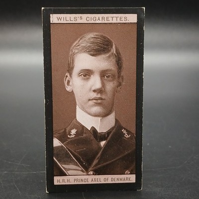 Antique Wills Portraits Of Royalty PRINCE AXEL Tobacco Cigarette Card
