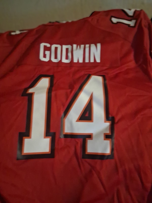 Tampa Bay Buccaneers Jersey Mens 3XL Red NFL Chris Godwin 14 Nike On Field