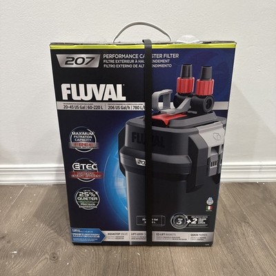 FLUVAL 207 PERFORMANCE CANISTER FILTER - UP TO 45 GALLON NEW (4432)
