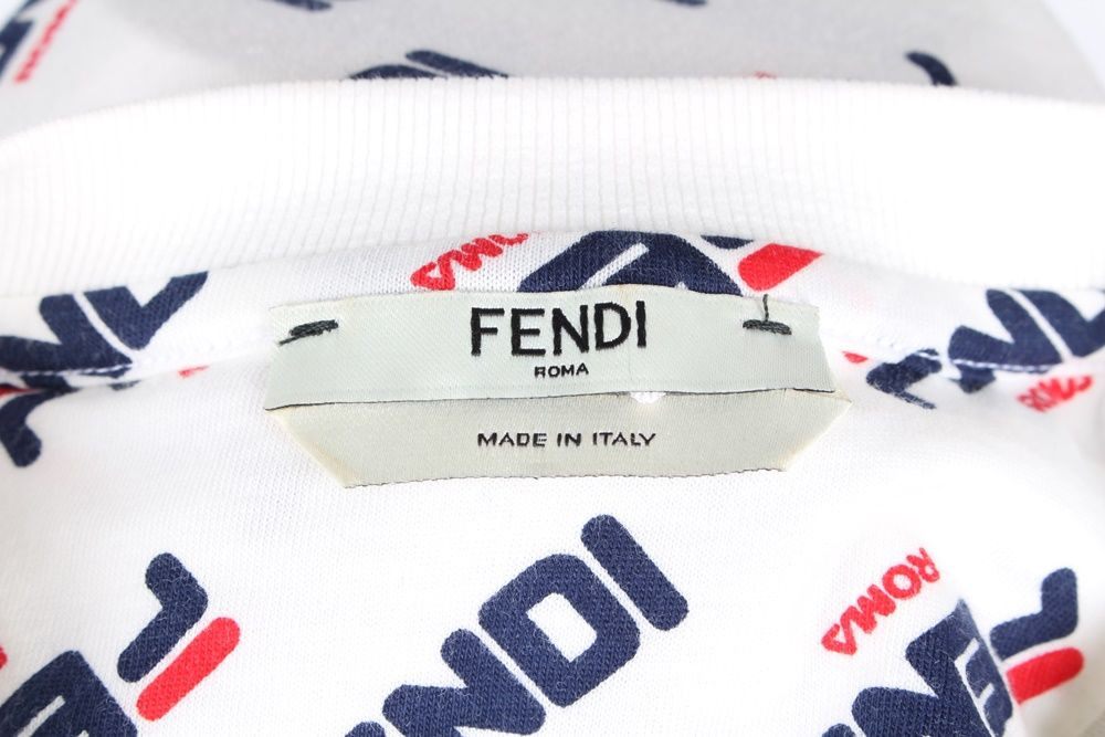 Fendi X FILA Multi Logo Short Sleeve T-shirt XS | eBay Fendi X FILA Multi Logo Short Sleeve T-shirt XS | eBay