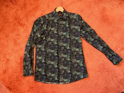 Marvelis Hemd Body Fit Größe 39 - Grünes Blumenmuster