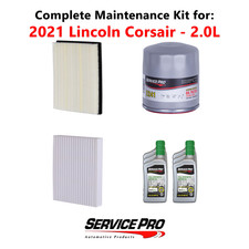 2021 Lincoln Corsair 2.0L Complete Cabin, Air & Oil Filter Kit (5W-30)