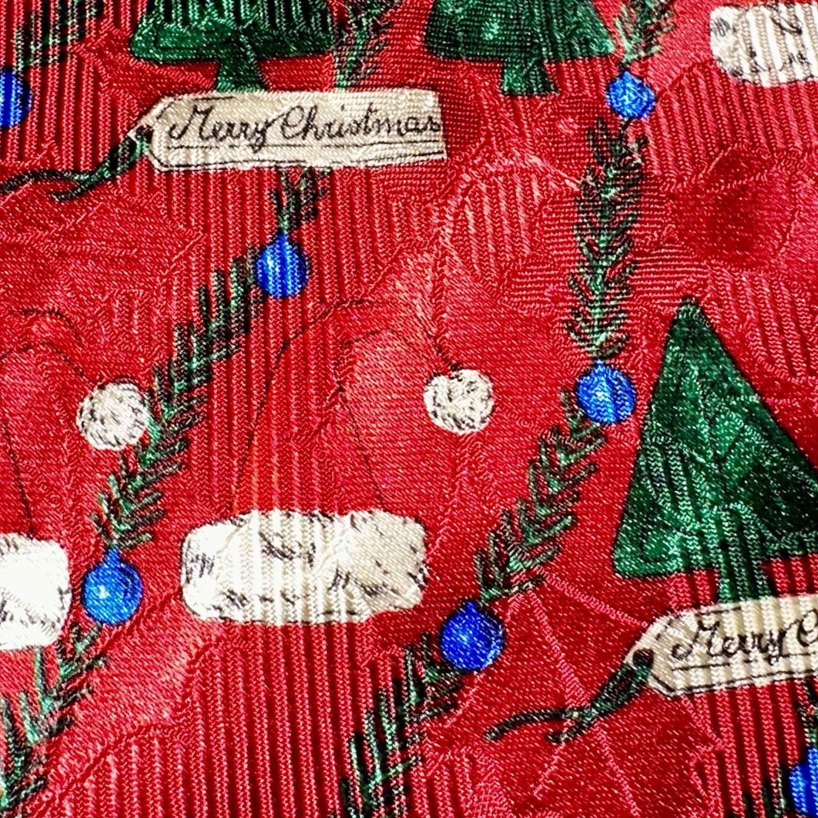 EUC ROBERT TALBOTT Red Christmas Ties Holidays Sa… - image 2