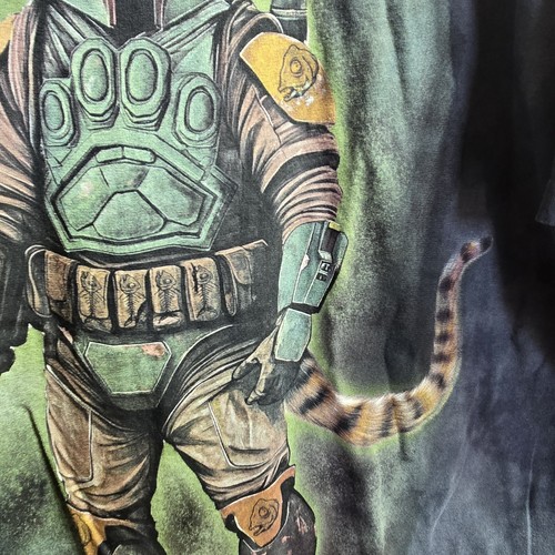 The Mountain Star Wars Boda Fett Cat Batik Kurzarm Hemd Grau Herren Gr. 2x - Bild 3 von 12