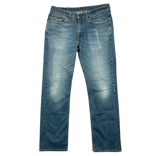 Levi's Jeans Herren 34x32 Blau Medium Wash Stretch 514 Straight Fit Denim Hose - Bild 1 von 13