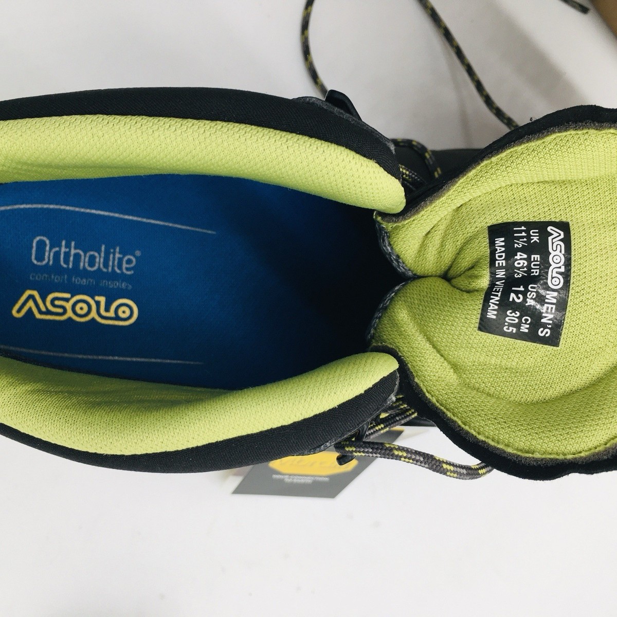 USED ASOLO Men\'s Eldo MID LTH GV  Graphite/Green Oasis, 8.5 Asolo - Eldo Mid LTH GV GTX- Men main image 2
