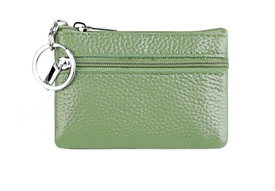 2pcs women men Coin wallet purse Leather Card Case key holder bag