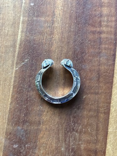 Sunshine Reeves 925 Sterling Silber Pfeil Herz gestempelt Wende Ring. Größe 10 - Bild 3 von 12