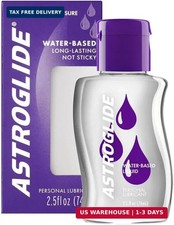 Astroglide Water Based Lube 2.5oz , Liquid Personal Lubricant for Men, Women an