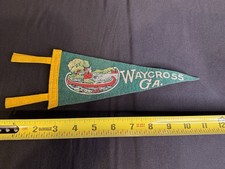Vintage Waycross Georgia G.A. Mini Pennant Native American