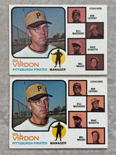 (2) 1973 Topps BILL VIRDON 