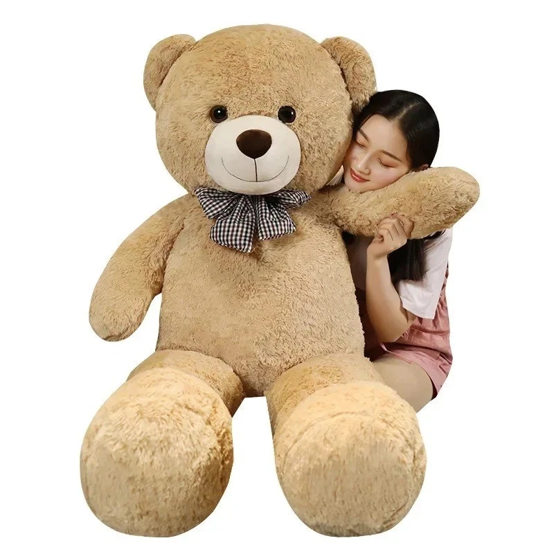 105cm Giant Soft Teddy Bear Plush Toy – White Pink Brown – Big Hug Pillow Gift - Image 2 of 4