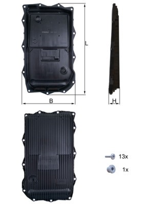 Automatic Gearbox Sump Pan fits BMW X3 F25, G01 2010 on Transmission Mahle New - Picture 2 of 4