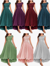 Abendkleid mit Spitzen-Applikationen Jugendweih Kleider Festlichkleider Chiffon